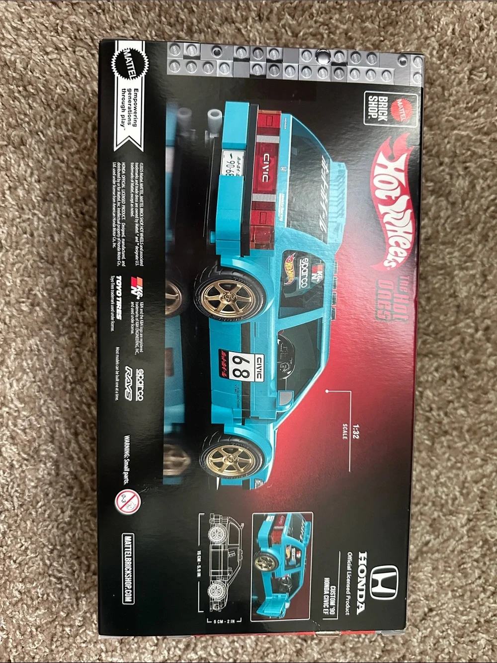 Lego Teal Honda Civic EF Building Set